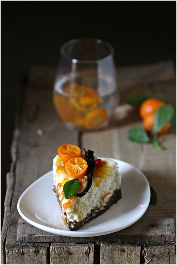 Baking |Kumquat Quark Cheesecake with a Date Almond Kumquat Base ...